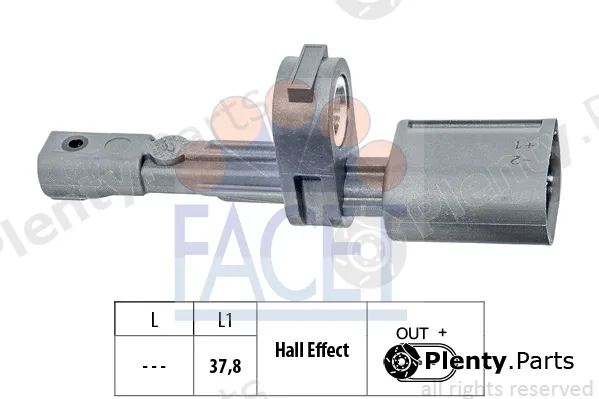 Facet 21.0134 — Sensor, wheel speed Made in Italy - OE Equivalent