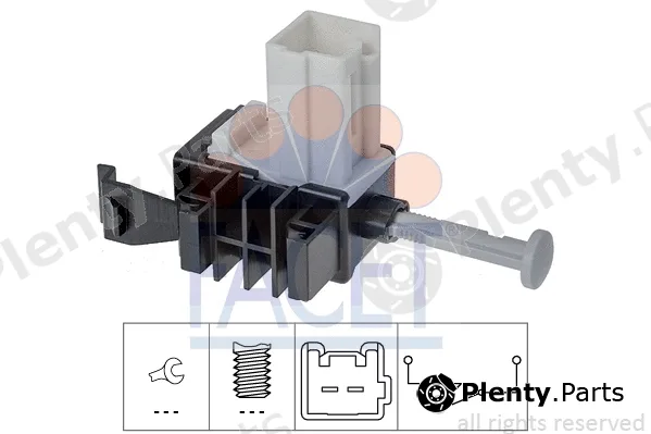 Facet 7.1266 — Switch, clutch control (cruise control) Made in Italy - OE Equivalent