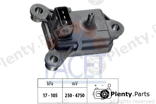 Facet 10.3003 — Air Pressure Sensor, altitude adaption Made in Italy - OE Equivalent