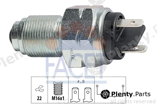Facet 7.6017 — Switch, reverse light Made in Italy - OE Equivalent