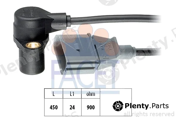 Facet 9.0205 — Sensor, crankshaft pulse Made in Italy - OE Equivalent