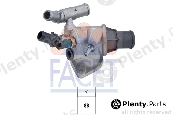 Facet 7.8660 — Thermostat, coolant Made in Italy - OE Equivalent