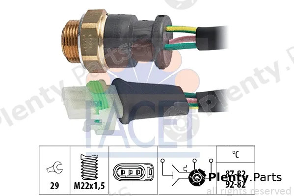 Facet 7.5661 — Temperature Switch, radiator fan Made in Italy - OE Equivalent