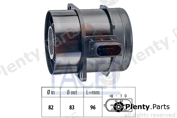Facet 10.1359 — Mass Air Flow Sensor Made in Italy - OE Equivalent