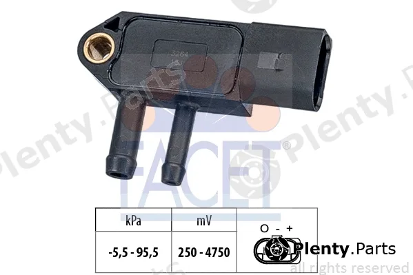 Facet 10.3264 — Air Pressure Sensor, altitude adaption Made in Italy - OE Equivalent