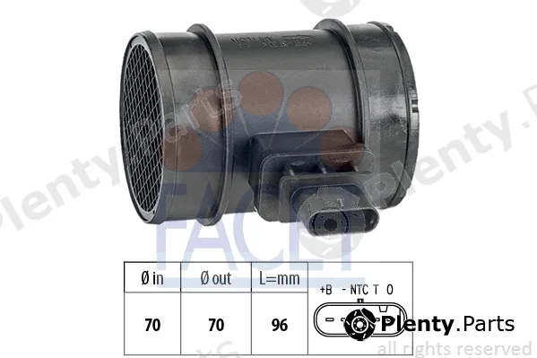 Facet 10.1341 — Mass Air Flow Sensor Made in Italy - OE Equivalent
