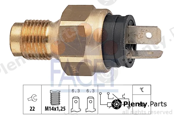 Facet 7.3541 — Sensor, coolant temperature Made in Italy - OE Equivalent