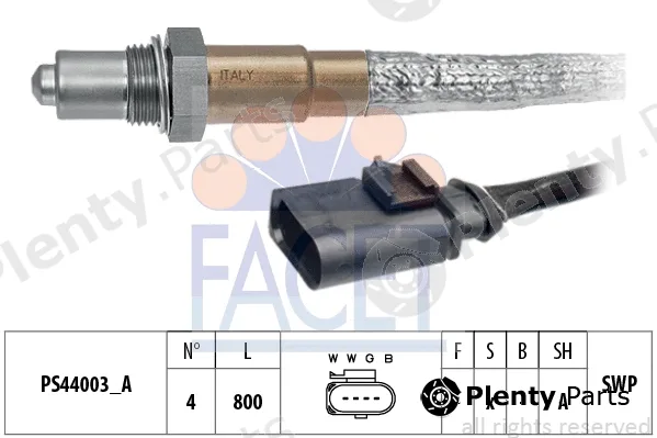 Facet 10.8250 — Lambda Sensor Made in Italy - OE Equivalent