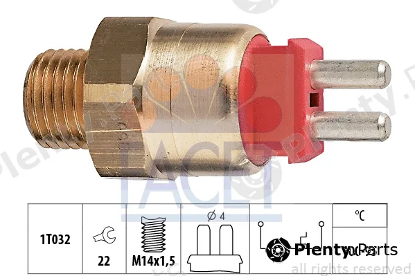 Facet 7.5169 — Temperature Switch, radiator fan Made in Italy - OE Equivalent
