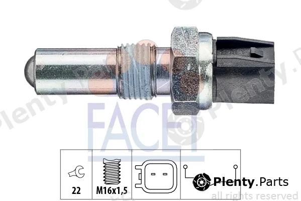 Facet 7.6283 — Switch, reverse light Made in Italy - OE Equivalent