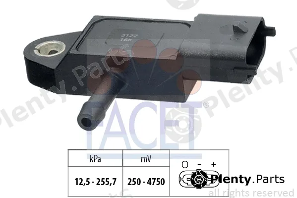 Facet 10.3122 — Air Pressure Sensor, altitude adaption Made in Italy - OE Equivalent
