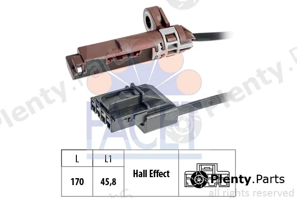 Facet 9.0798 — Sensor, RPM Made in Italy - OE Equivalent