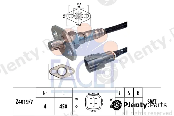 Facet 10.7372 — Lambda Sensor Made in Italy - OE Equivalent