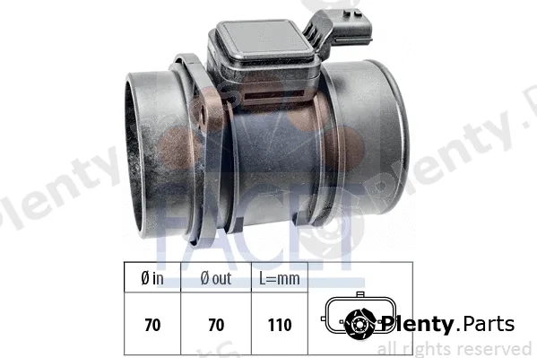 Facet 10.1454 — Mass Air Flow Sensor Made in Italy - OE Equivalent