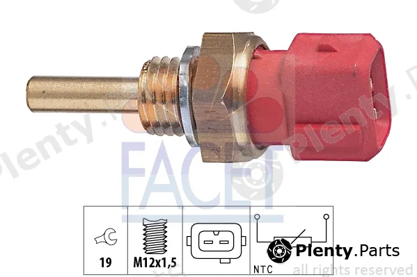 Facet 7.3155 — Sensor, coolant temperature Made in Italy - OE Equivalent