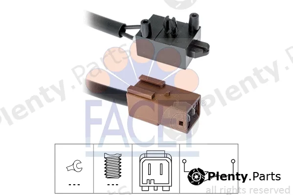 Facet 7.1219 — Switch, clutch control (cruise control) Made in Italy - OE Equivalent