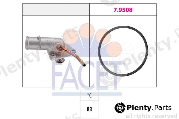 Facet 7.8164 — Thermostat, coolant Made in Italy - OE Equivalent