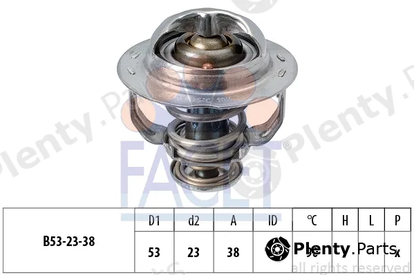Facet 7.8957S — Thermostat, coolant Made in Italy - OE Equivalent