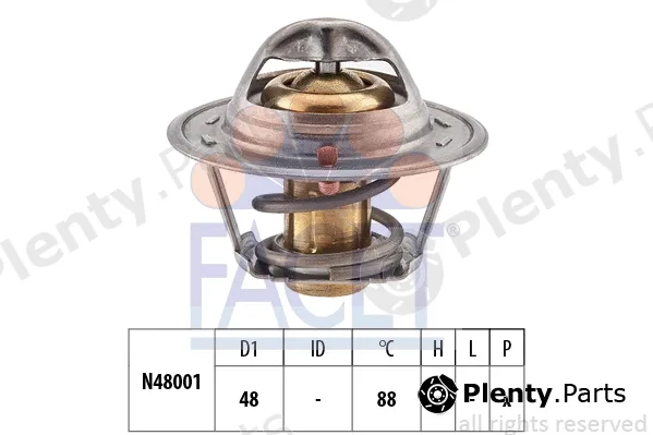 Facet 7.8480S — Thermostat, coolant Made in Italy - OE Equivalent
