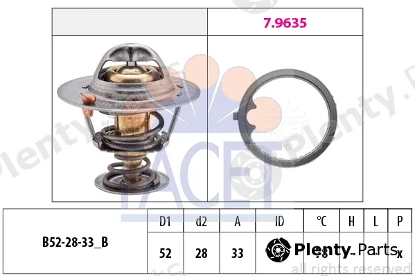 Facet 7.8503 — Thermostat, coolant Made in Italy - OE Equivalent