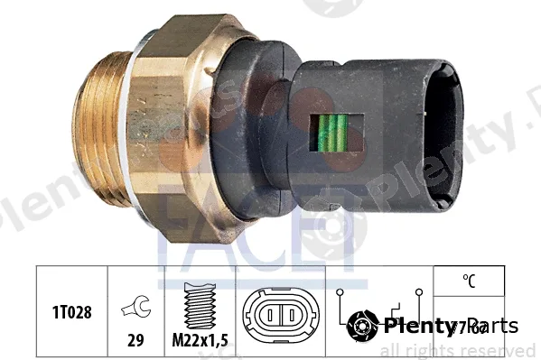 Facet 7.5200 — Temperature Switch, radiator fan Made in Italy - OE Equivalent