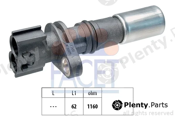 Facet 9.0478 — Sensor, crankshaft pulse Made in Italy - OE Equivalent