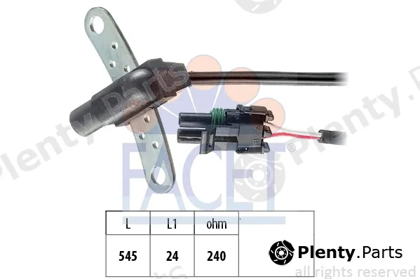 Facet 9.0012 — Sensor, crankshaft pulse Made in Italy - OE Equivalent