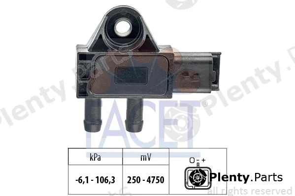 Facet 10.3271 — Sensor, exhaust pressure Made in Italy - OE Equivalent