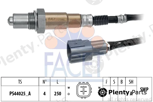 Facet 10.8524 — Lambda Sensor Made in Italy - OE Equivalent