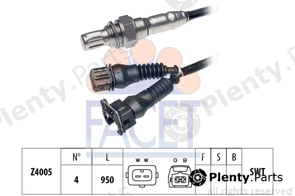 Facet 10.7037 — Lambda Sensor Made in Italy - OE Equivalent
