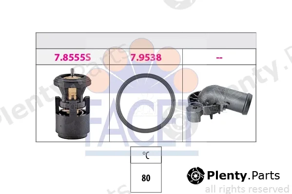 Facet 7.8562K — Thermostat, coolant Made in Italy - OE Equivalent