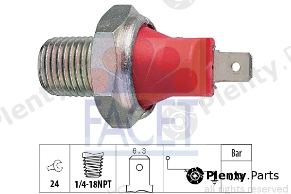 Facet 7.0032 — Oil Pressure Switch Made in Italy - OE Equivalent