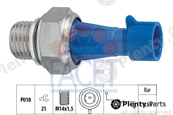 Facet 7.0143 — Oil Pressure Switch Made in Italy - OE Equivalent