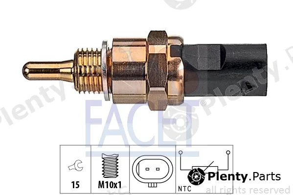 Facet 7.3406 — Sensor, oil temperature Made in Italy - OE Equivalent