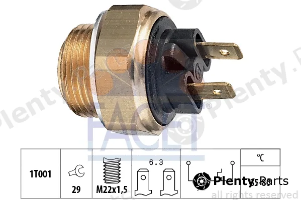 Facet 7.5018 — Temperature Switch, radiator fan Made in Italy - OE Equivalent