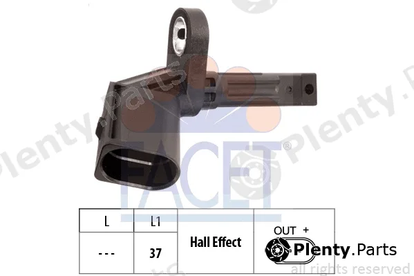 Facet 21.0014 — Sensor, wheel speed Made in Italy - OE Equivalent
