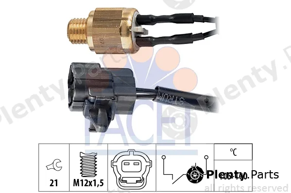 Facet 7.5220 — Temperature Switch, radiator fan Made in Italy - OE Equivalent