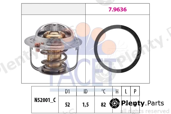 Facet 7.8679 — Thermostat, coolant Made in Italy - OE Equivalent