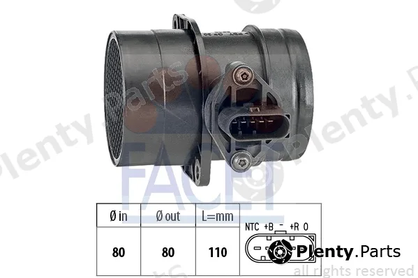 Facet 10.1223 — Mass Air Flow Sensor Made in Italy - OE Equivalent
