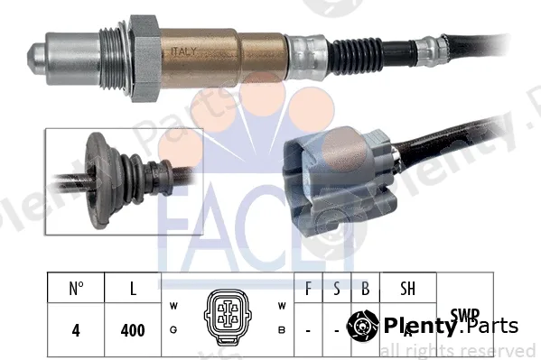 Facet 10.8320 — Lambda Sensor Made in Italy - OE Equivalent