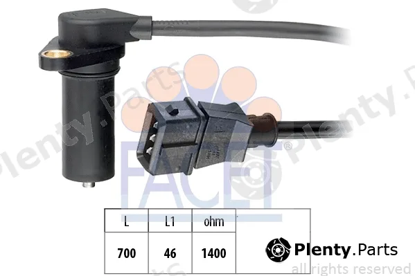 Facet 9.0224 — Sensor, crankshaft pulse Made in Italy - OE Equivalent