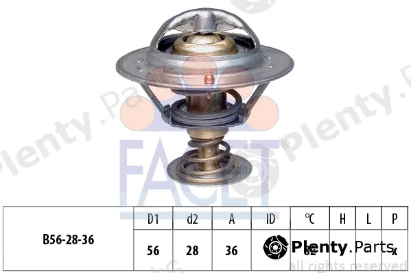 Facet 7.8222S — Thermostat, coolant Made in Italy - OE Equivalent
