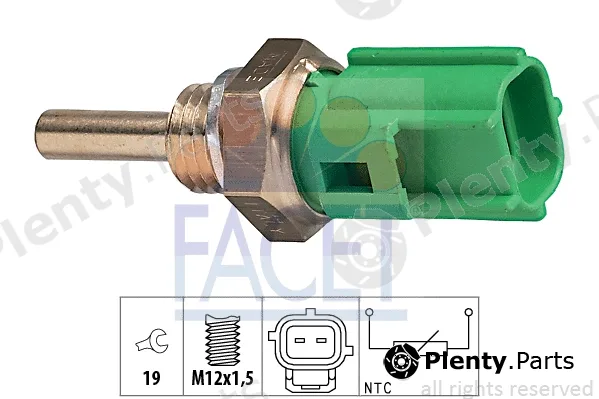 Facet 7.3177 — Sensor, oil temperature Made in Italy - OE Equivalent
