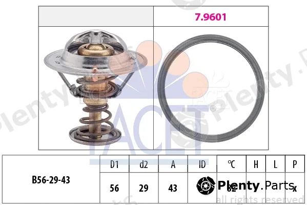 Facet 7.8339 — Thermostat, coolant Made in Italy - OE Equivalent