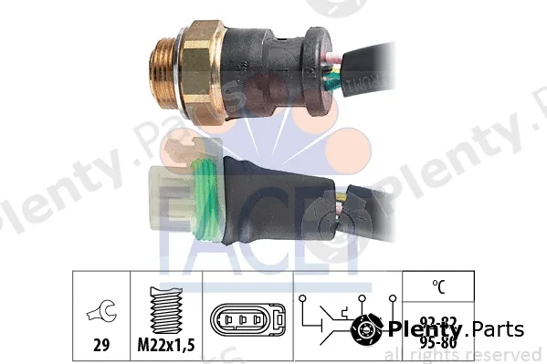Facet 7.5656 — Temperature Switch, radiator fan Made in Italy - OE Equivalent