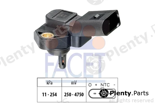 Facet 10.3012 — Air Pressure Sensor, altitude adaption Made in Italy - OE Equivalent