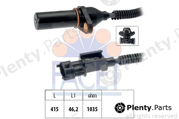 Facet 9.0810 — Sensor, crankshaft pulse Made in Italy - OE Equivalent