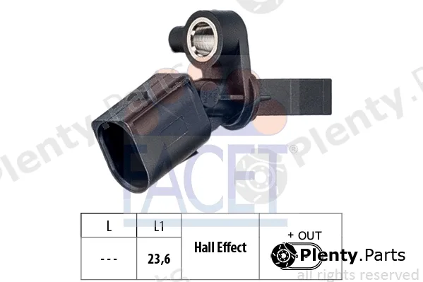 Facet 21.0013 — Sensor, wheel speed Made in Italy - OE Equivalent