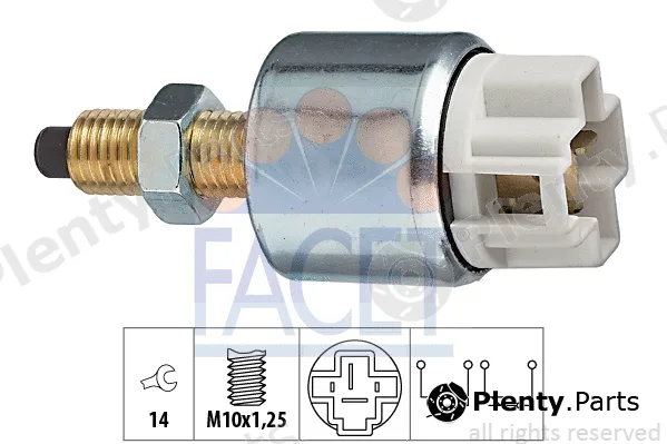 Facet 7.1053 — Stop Light Switch Made in Italy - OE Equivalent