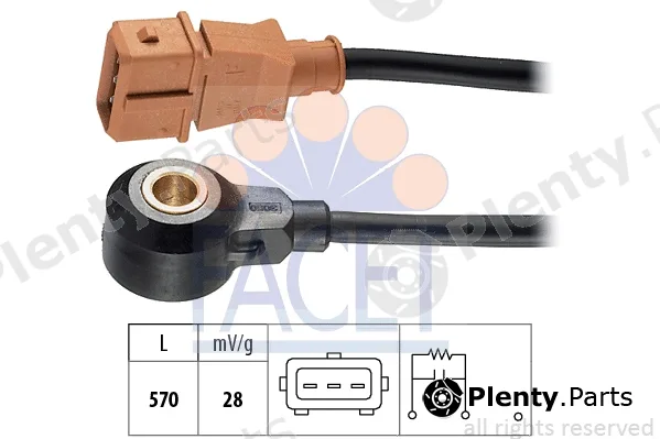 Facet 9.3053 — Knock Sensor Made in Italy - OE Equivalent